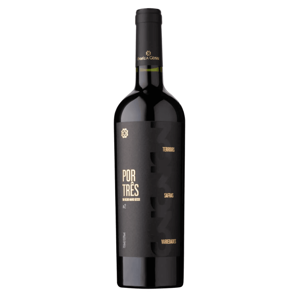 Vinho Vinícola Família Geisse Tinto Seco Chile por Três #2 Cabernet Sauvignon, Carménère, Pinot Noir 750ml