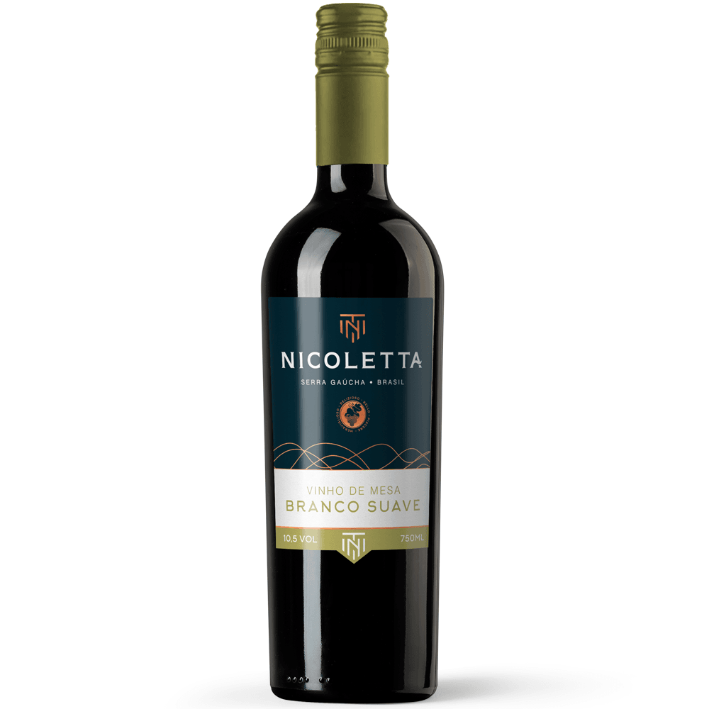 Vinho Nicoletta Branco Suave Brasil Niágara 750ml