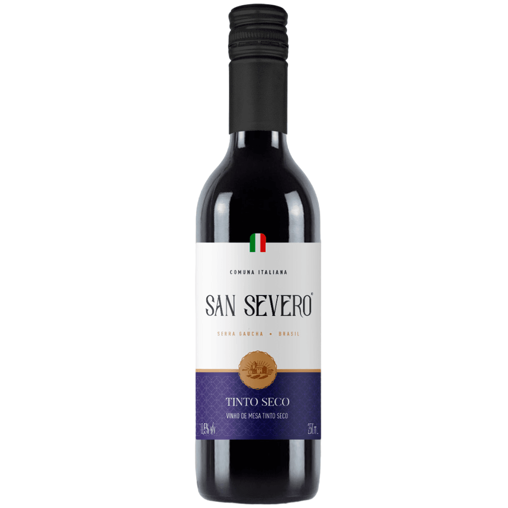 Vinho San Severo Tinto Seco Brasil Bordô 250ml