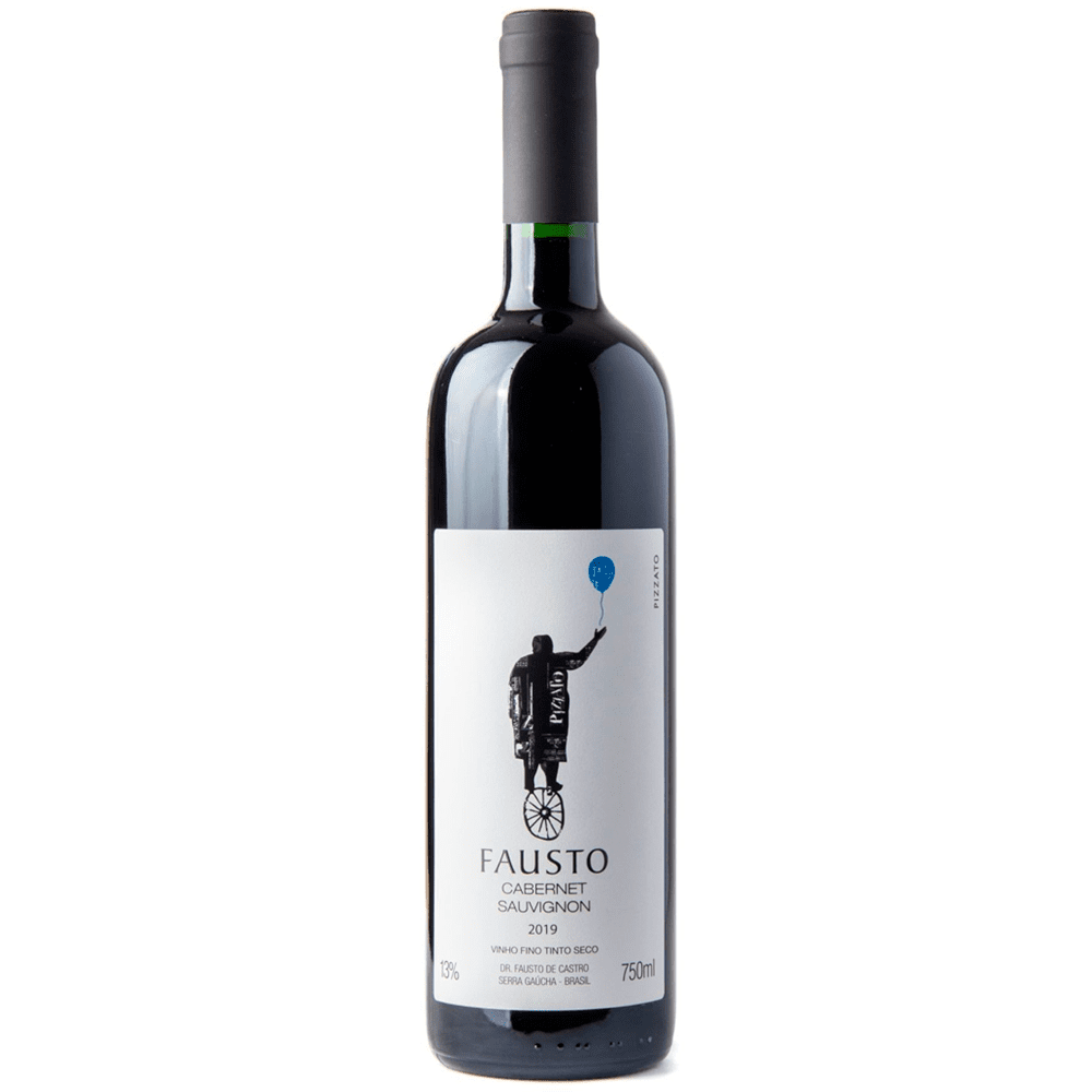 Vinho Pizzato Tinto Seco Brasil Fausto Cabernet Sauvignon 2022 750ml