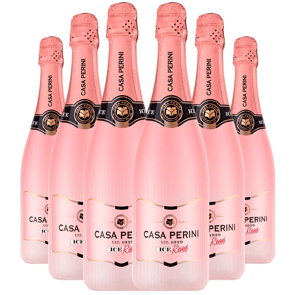 Espumante Casa Perini Rosé Demi Sec Brasil Ice Blend 750ml - 6 Unidades