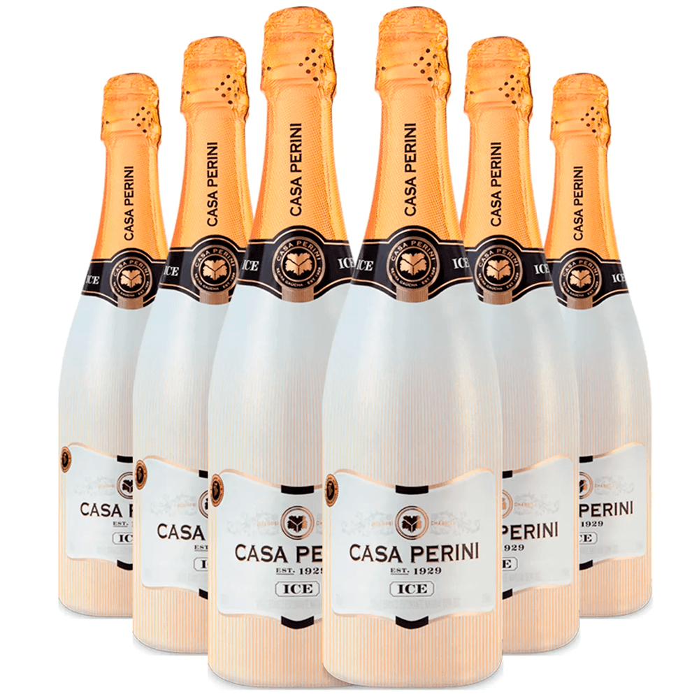 Espumante Casa Perini Branco Demi Sec Brasil Ice Moscato 750ml - 6 Unidades