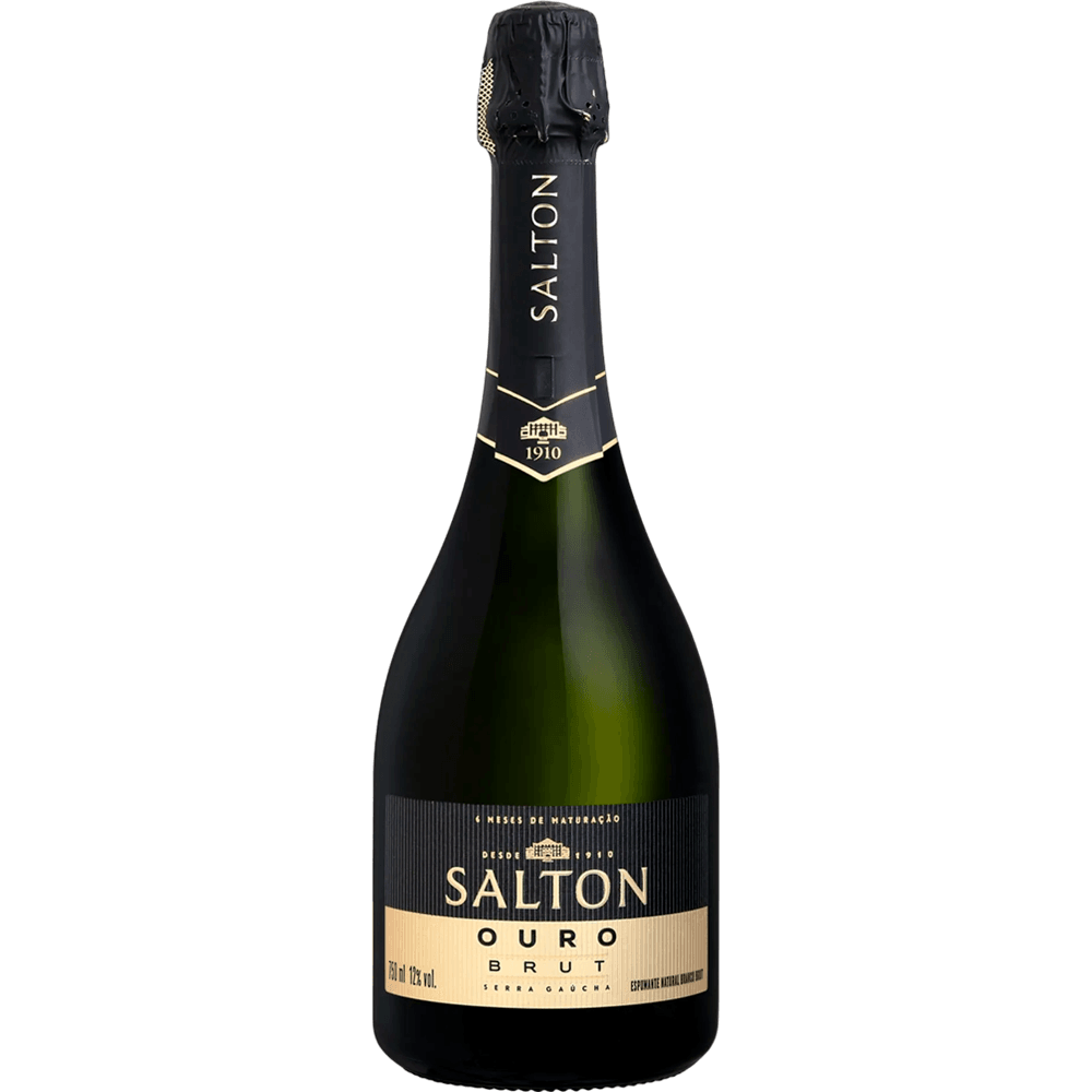 Espumante Vinícola Salton Branco Brut Brasil Ouro Reserva Chardonnay, Pinot Noir, Riesling 750ml