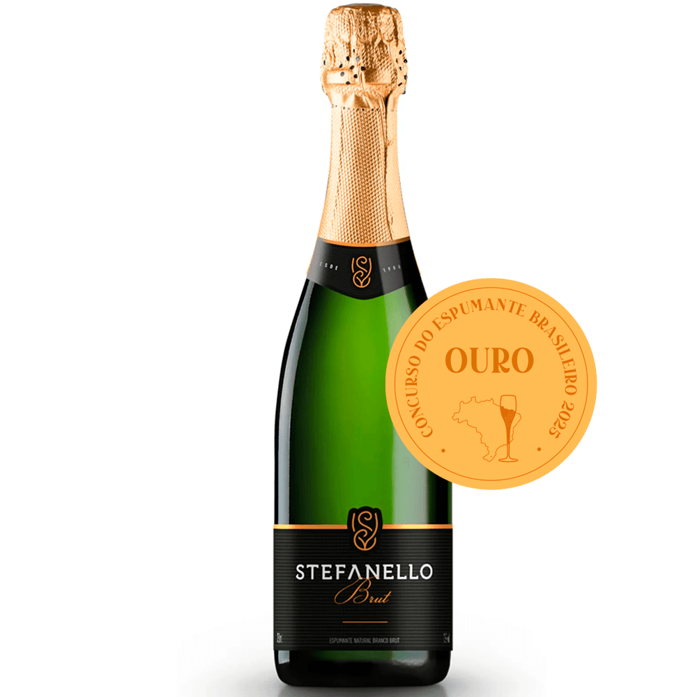 Espumante Stefanello Branco Brut Brasil Chardonnay, Riesling 750ml