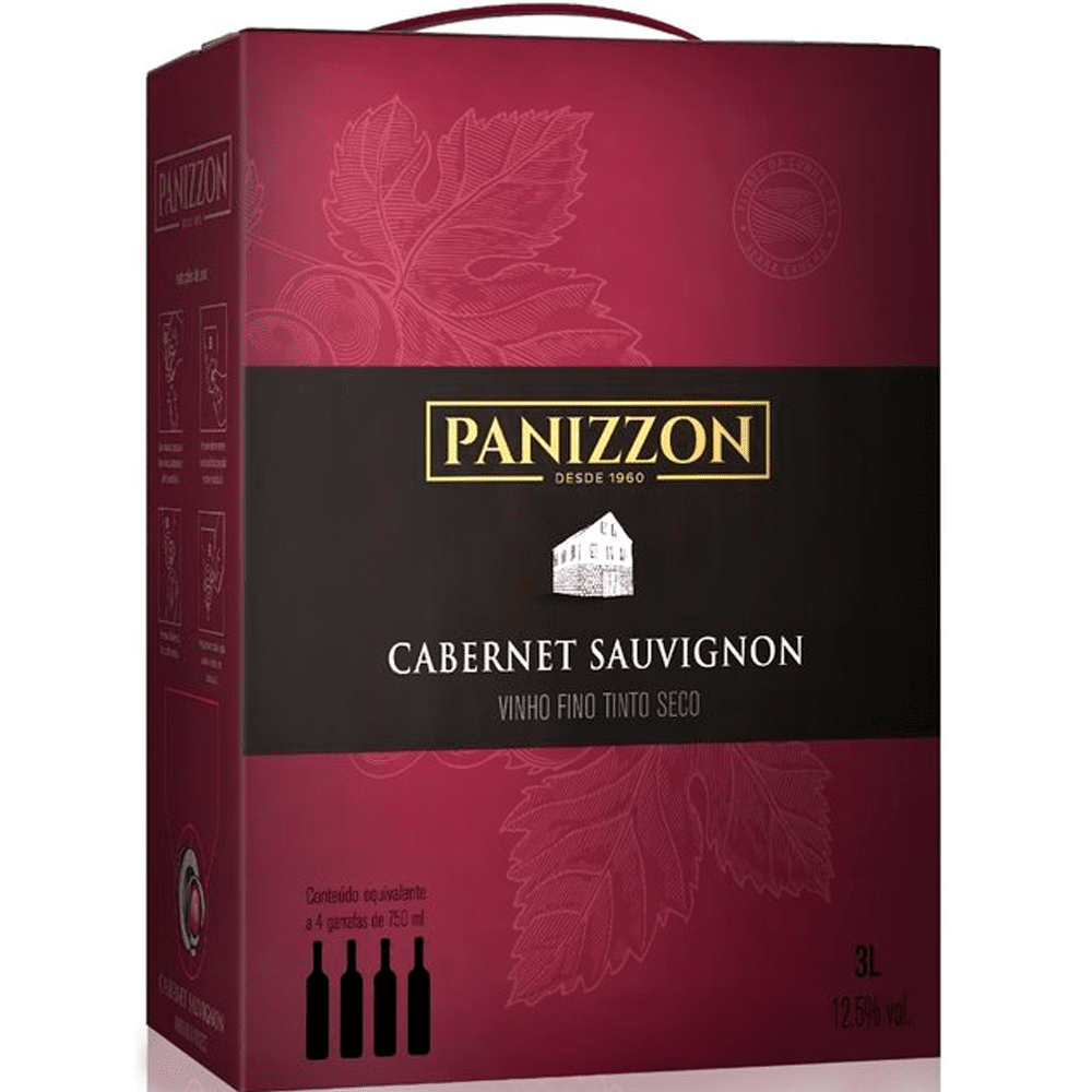 Vinho Panizzon Cabernet Sauvignon Bag 3L