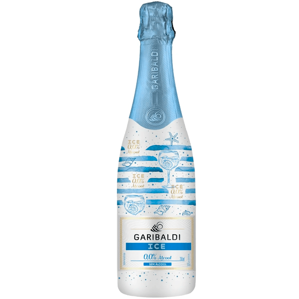 Espumante Garibaldi Branco Demi Sec Brasil Ice Sem Álcool Moscato, Niágara 750ml