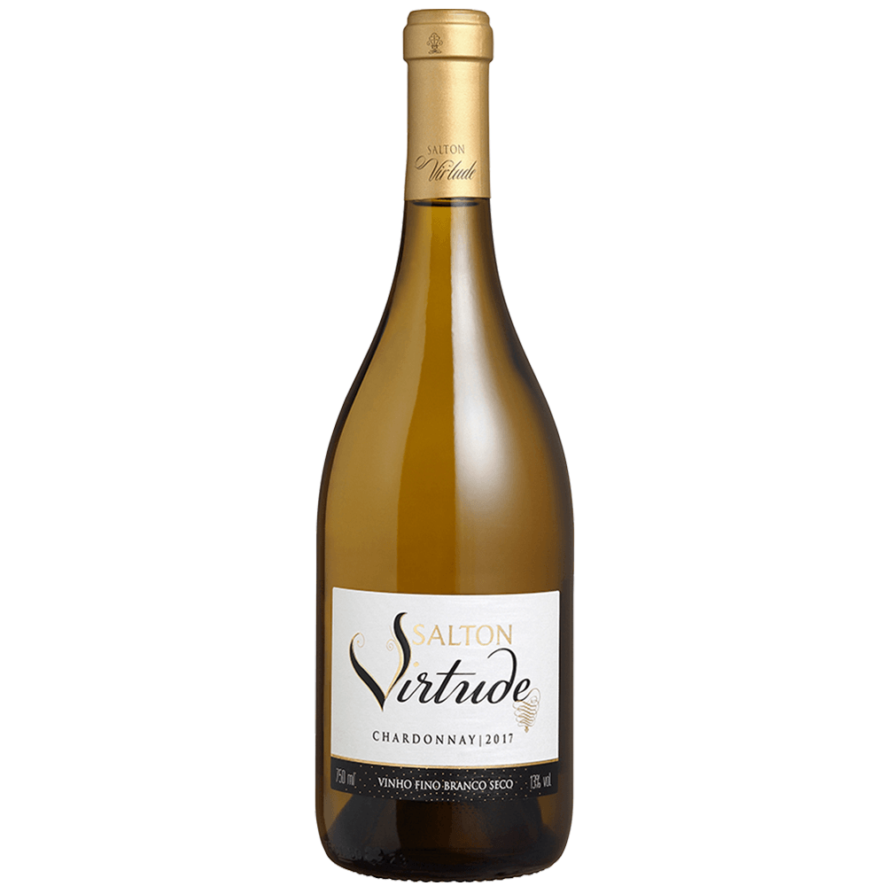 Vinho Vinícola Salton Branco Seco Brasil Virtude Chardonnay 2017 750ml