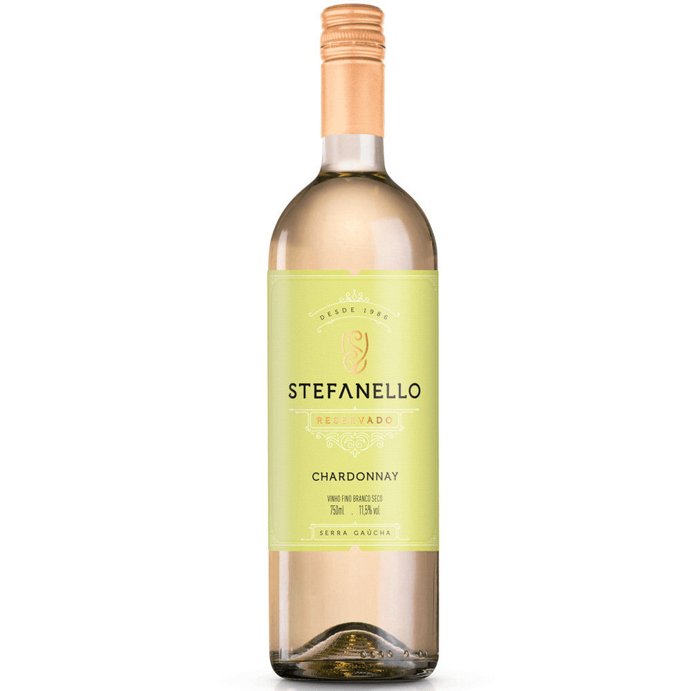Vinho Stefanello Vinhos Branco Seco Brasil Chardonnay 750ml