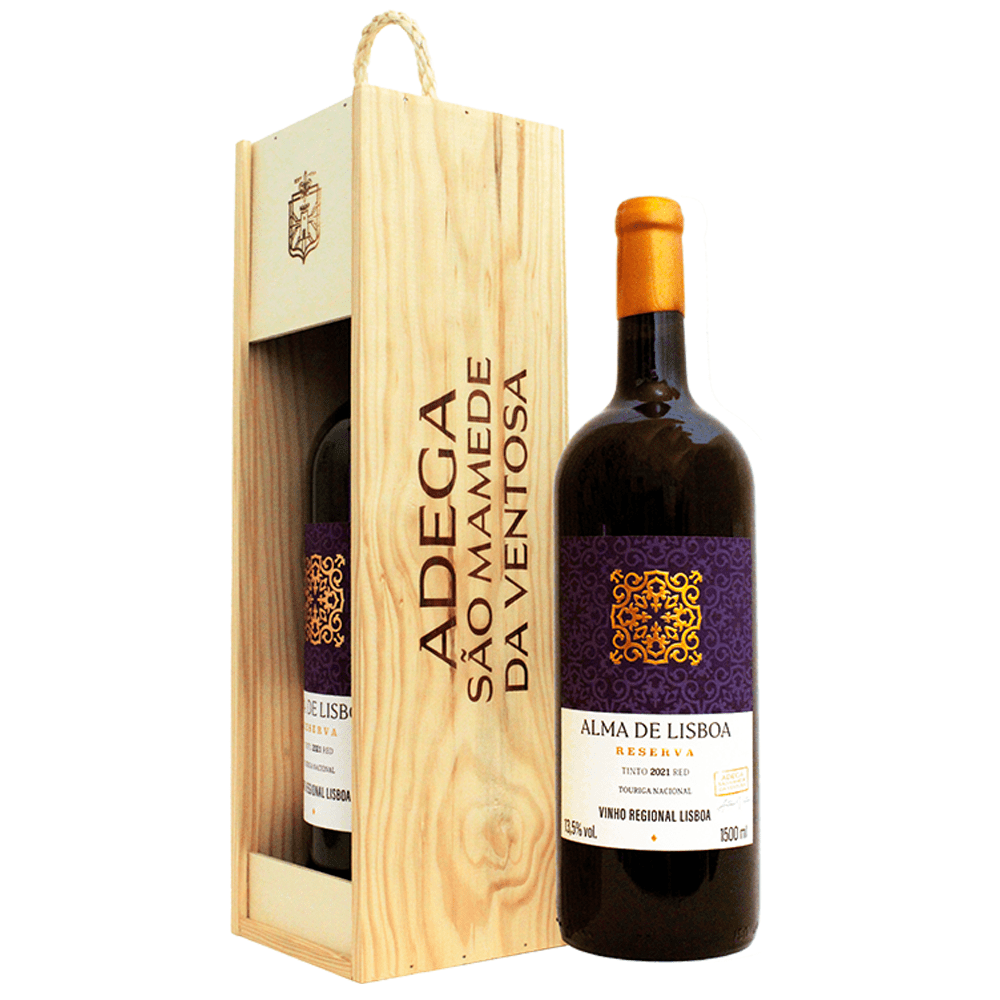 Vinho Adega São Mamede da Ventosa Tinto Seco Portugal Alma de Lisboa Reserva Touriga Nacional 1,5l