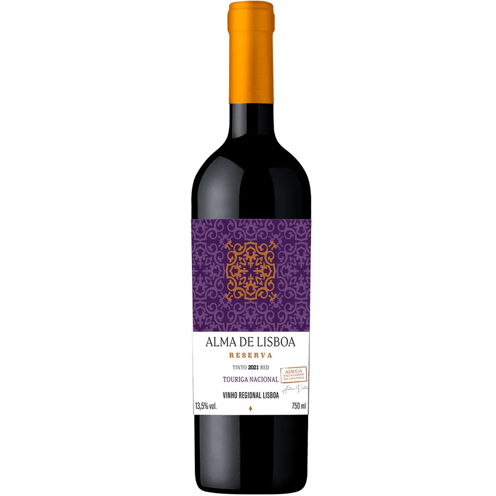 Vinho Adega São Mamede da Ventosa Tinto Seco Portugal Alma de Lisboa Reserva Touriga Nacional 750ml