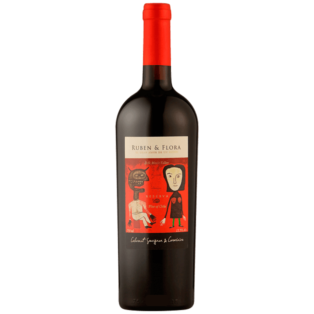 Vinho Viña Tinajas Tinto Seco Chile Ruben & Flora Cabernet Sauvignon, Carménère 750ml