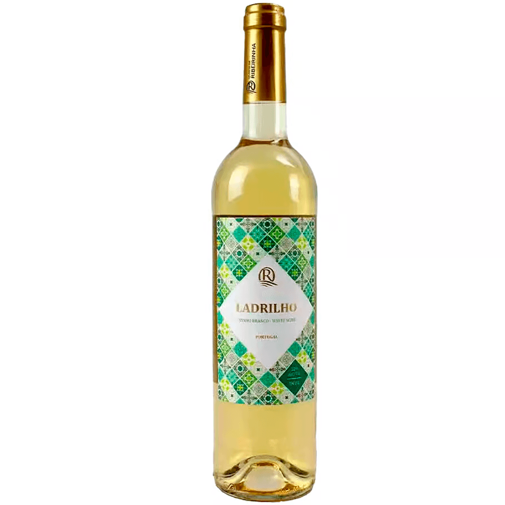 Vinho Ribeirinha Branco Seco Portugal Ladrilho Blend 750ml