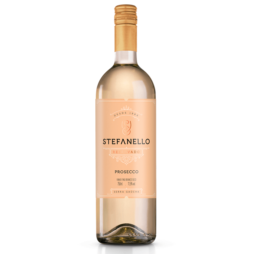 Vinho Stefanello Vinhos Branco Seco Brasil Prosecco Glera 750ml