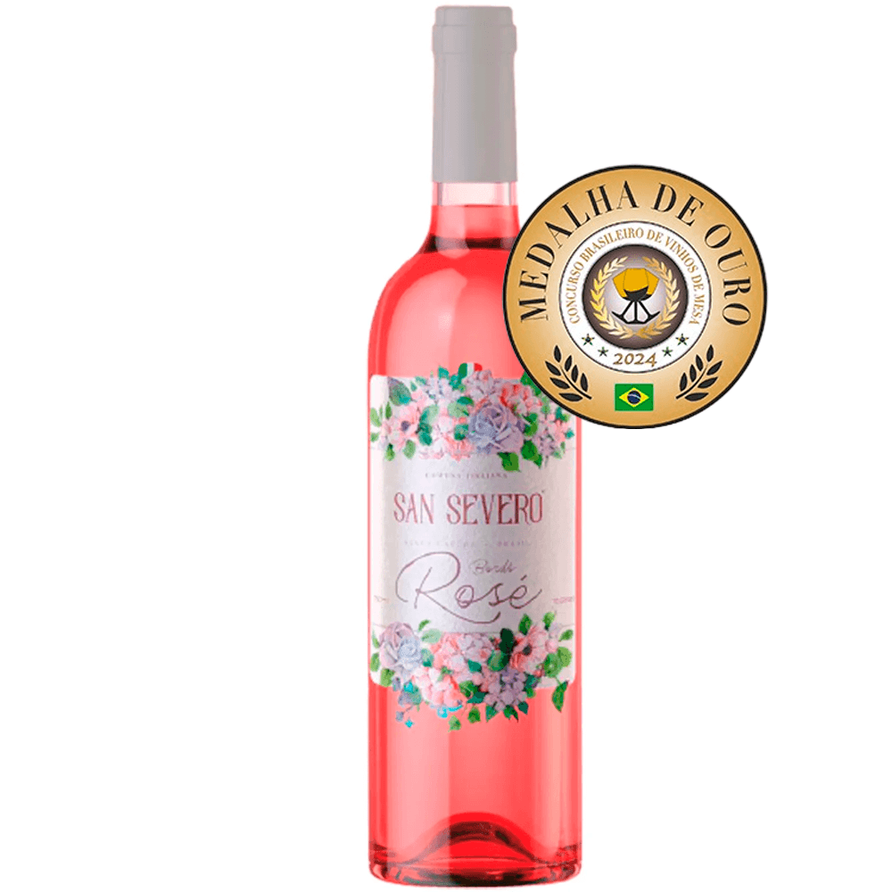 Vinho San Severo Rosé Seco Brasil Bordô 750ml