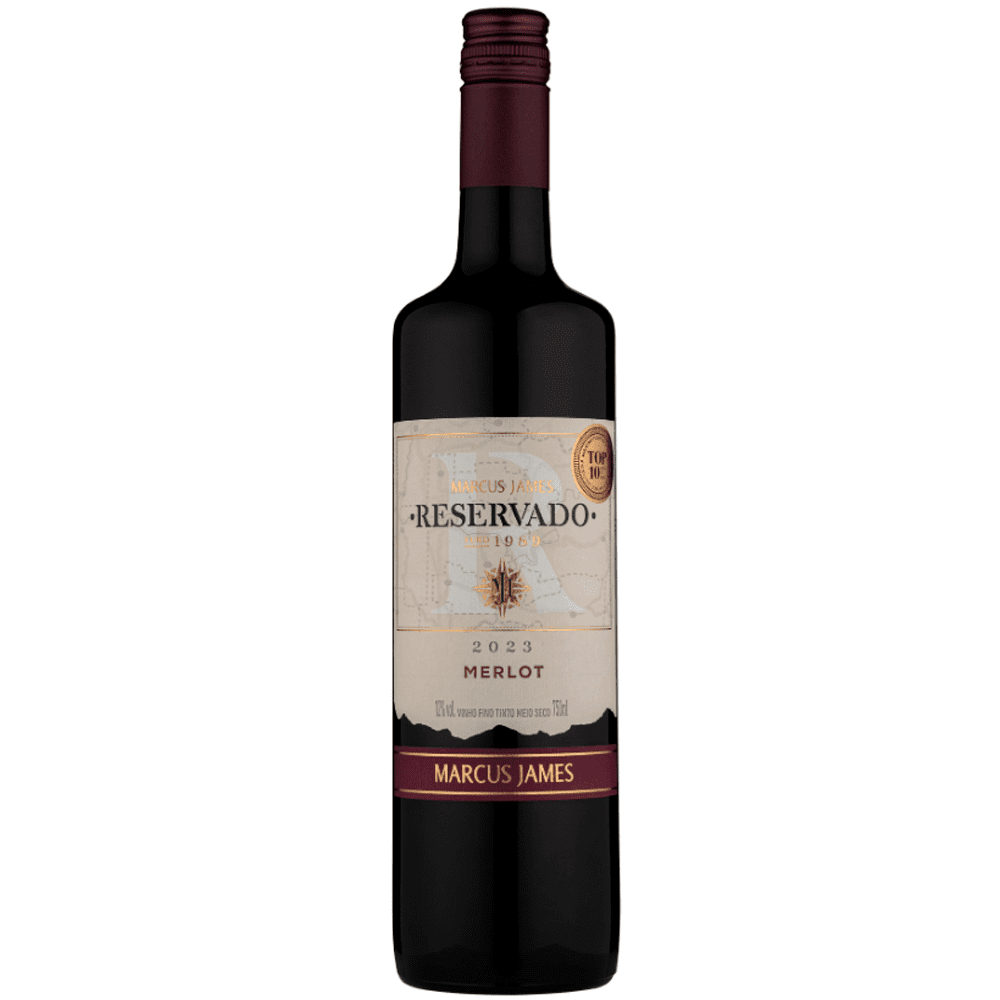 Vinho Marcus James Tinto Meio Seco Brasil Reservado Merlot 750ml