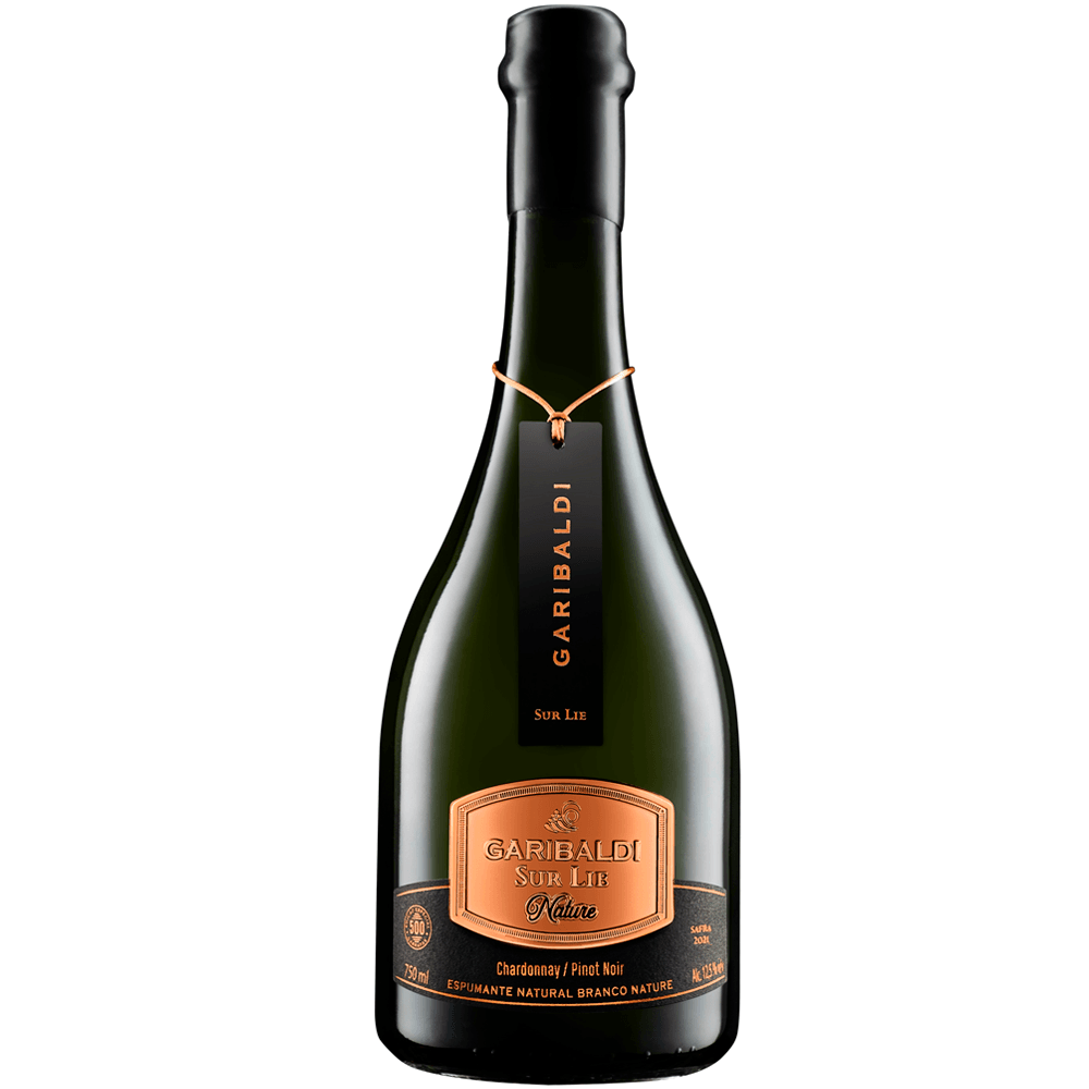 Espumante Garibaldi Branco Nature Brasil Sur Lie Chardonnay, Pinot Noir 750ml