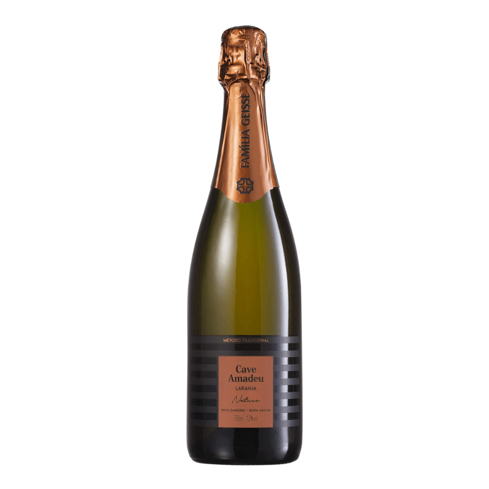 Espumante Cave Amadeu Laranja Nature Brasil Laranja Chardonnay 750ml