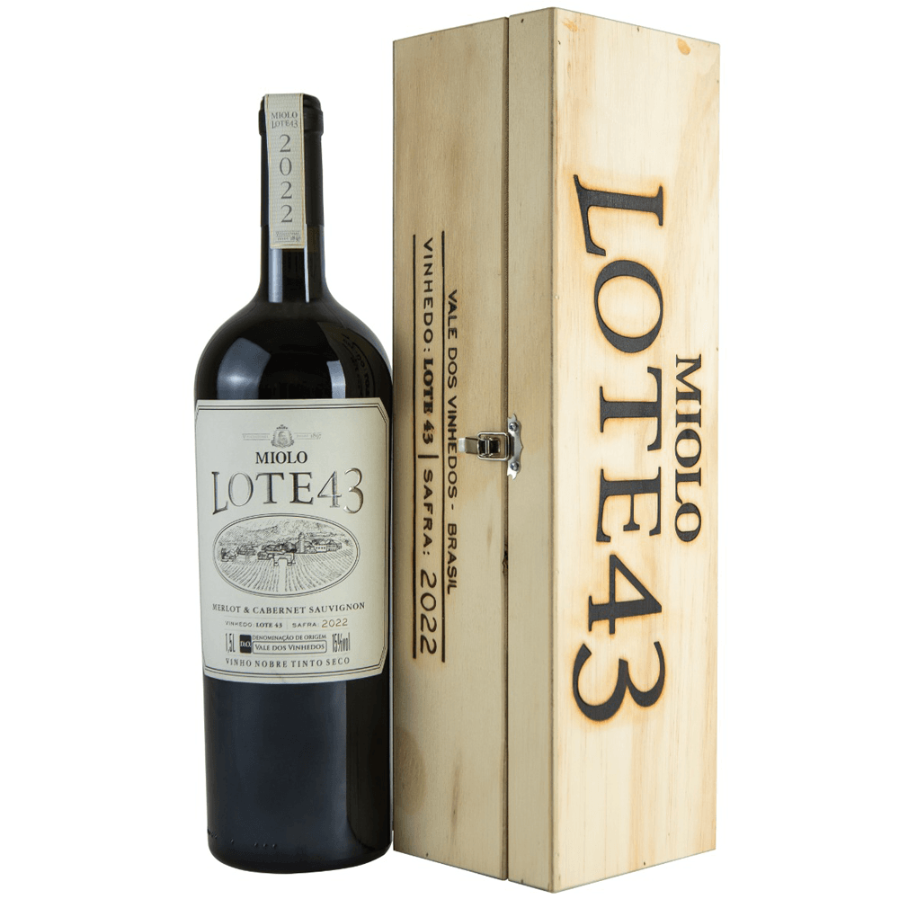 Vinho Miolo Tinto Seco Brasil Lote 43 Cabernet Sauvignon, Merlot 2022 6l