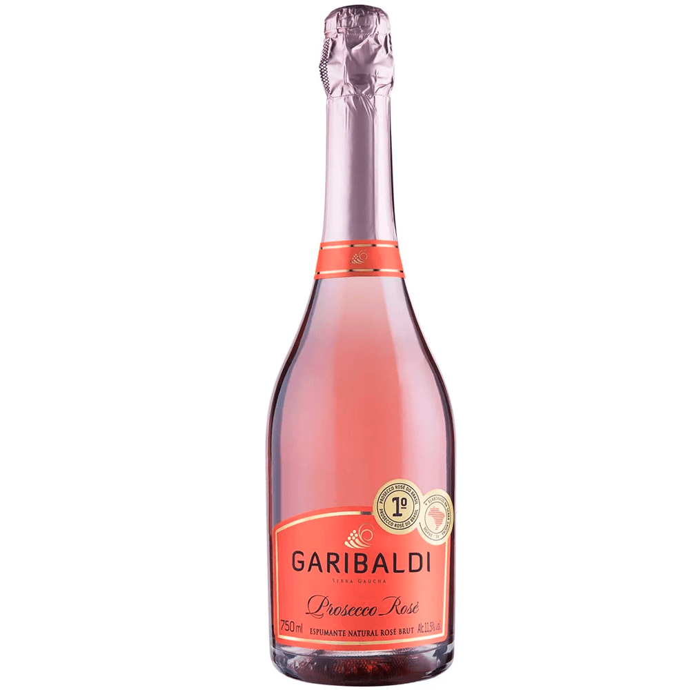 Espumante Garibaldi Rosé Brut Brasil Prosecco Glera, Pinot Noir 750ml