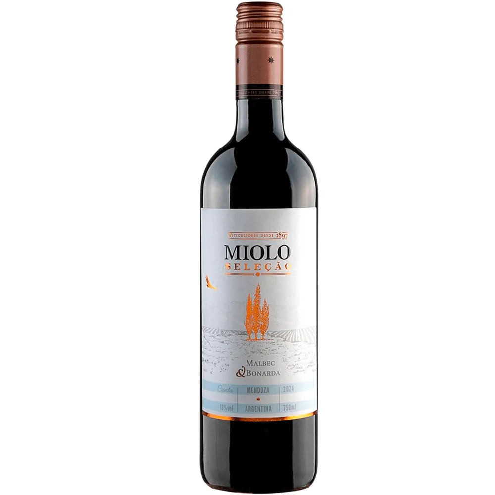 Vinho Miolo Tinto Seco Argentina Seleção Bonarda, Malbec 750ml