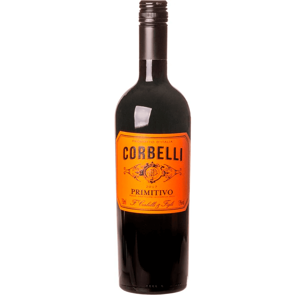 Vinho Corbelli Tinto Meio Seco Itália Primitivo 750ml