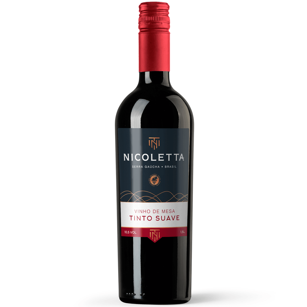 Vinho Nicoletta Tinto Suave Brasil Uvas Americanas 750ml