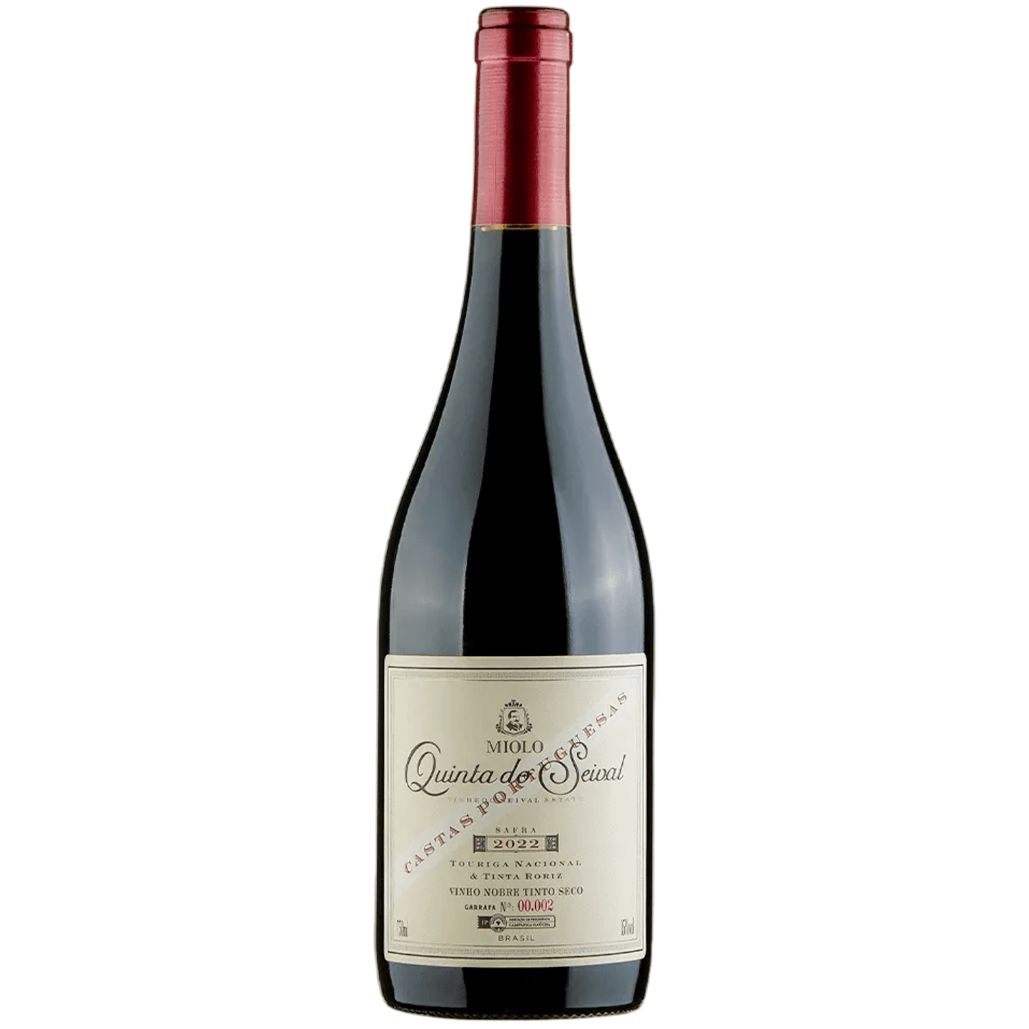 Vinho Miolo Tinto Seco Portugal Quinta do Seival Castas Portuguesas Tinta Roriz, Touriga Nacional 2022 750ml
