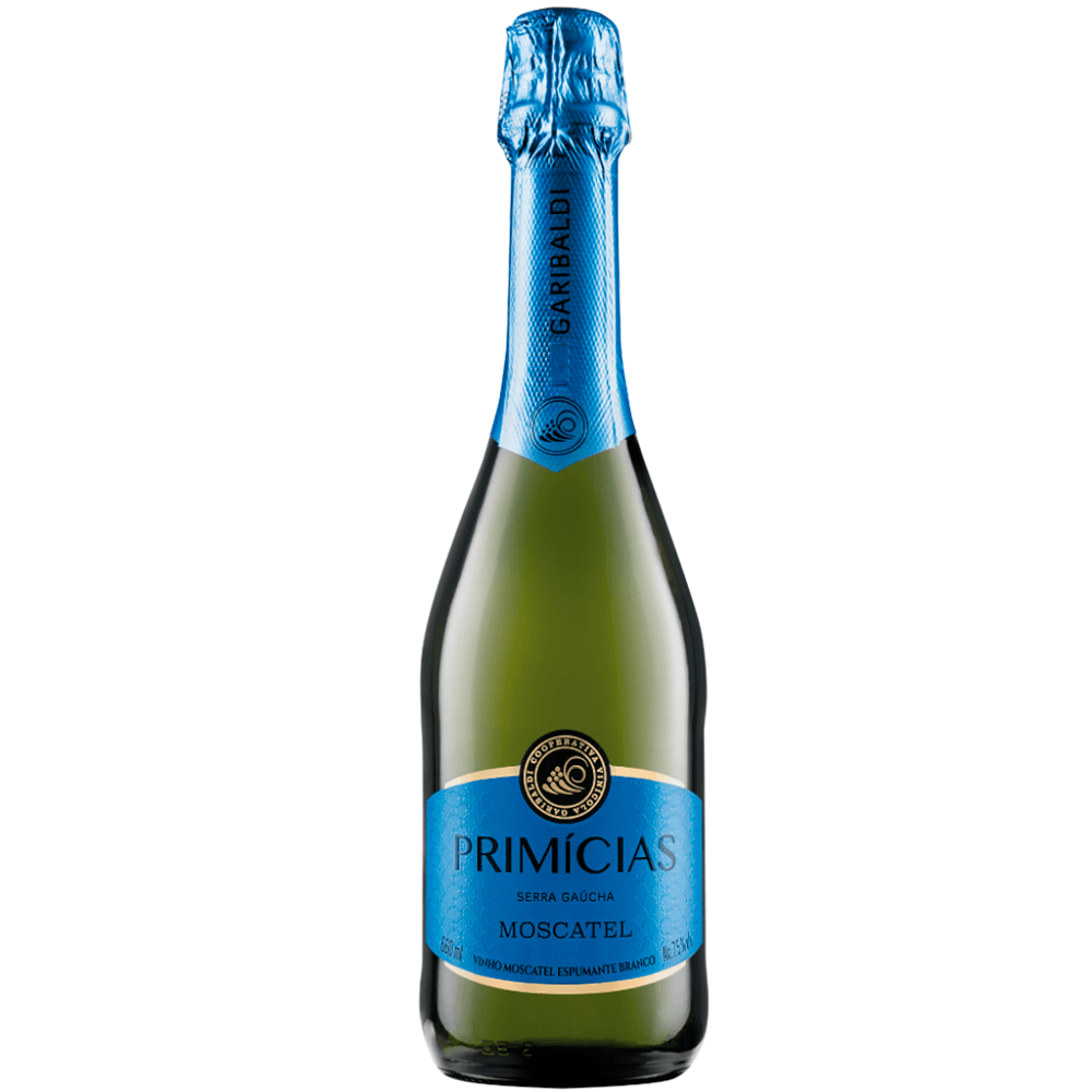 Espumante Garibaldi Branco Moscatel Brasil Primícias Moscato 660ml