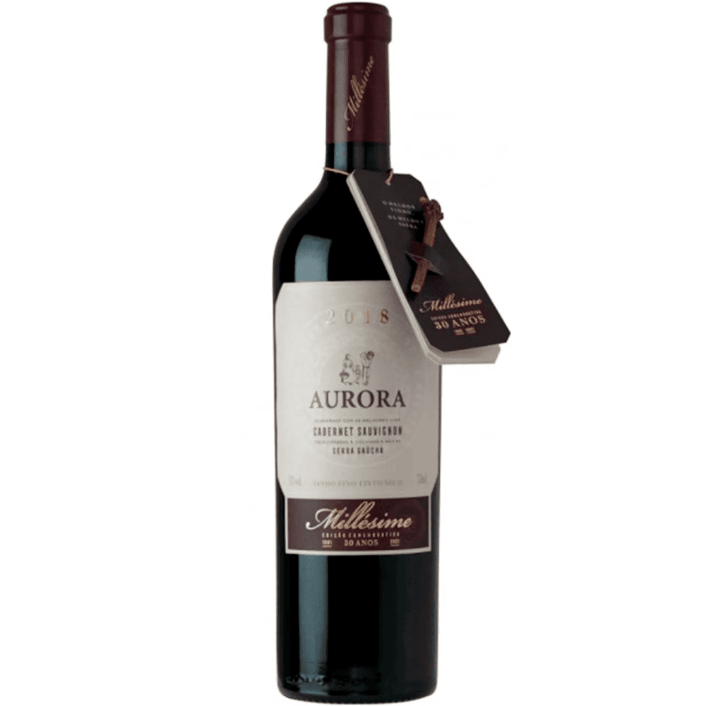 Vinho Vinícola Aurora Tinto Seco Brasil Millésime Cabernet Sauvignon 2019 750ml