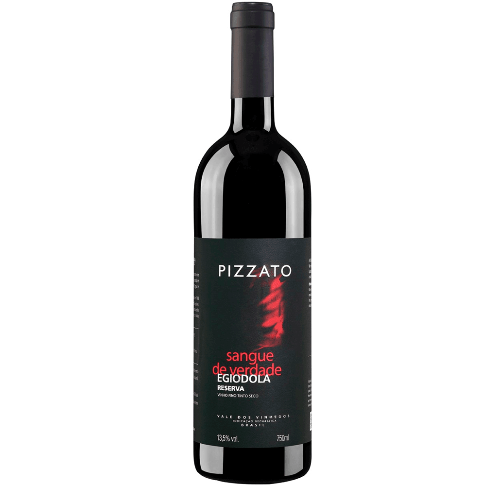 Vinho Pizzato Tinto Seco Brasil Reserva Egiodola 2019 750ml