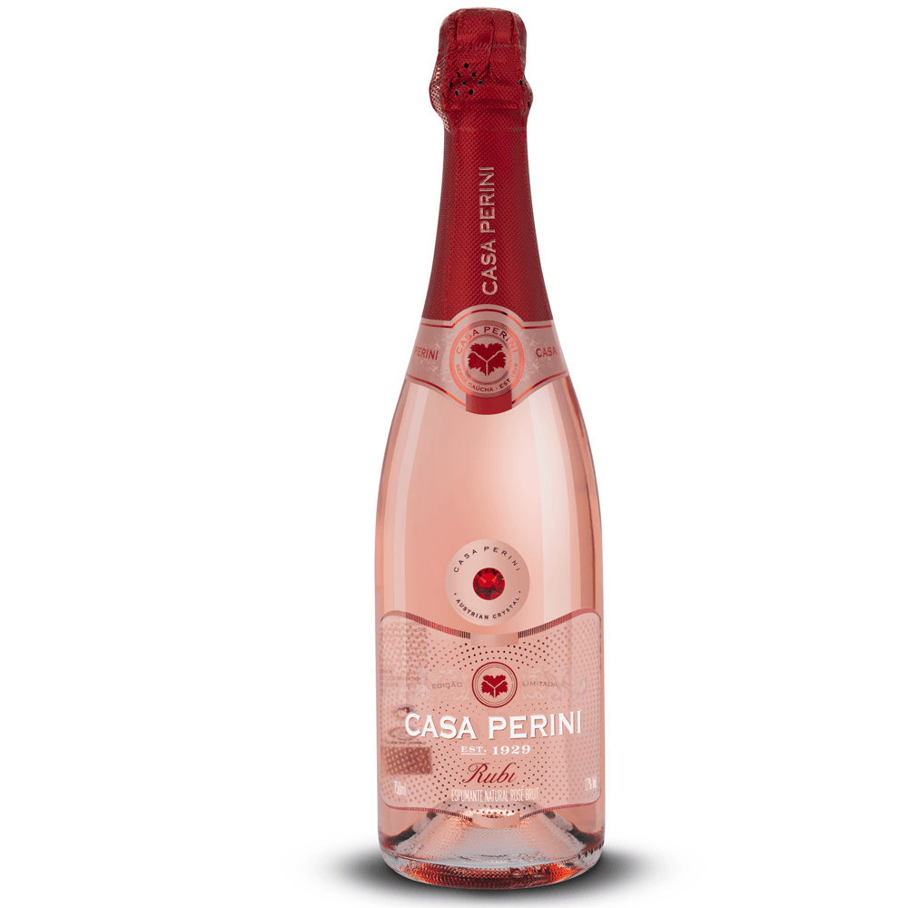 Espumante Casa Perini Rosé Brut Brasil Rubi Chardonnay, Pinot Noir, Riesling 750ml