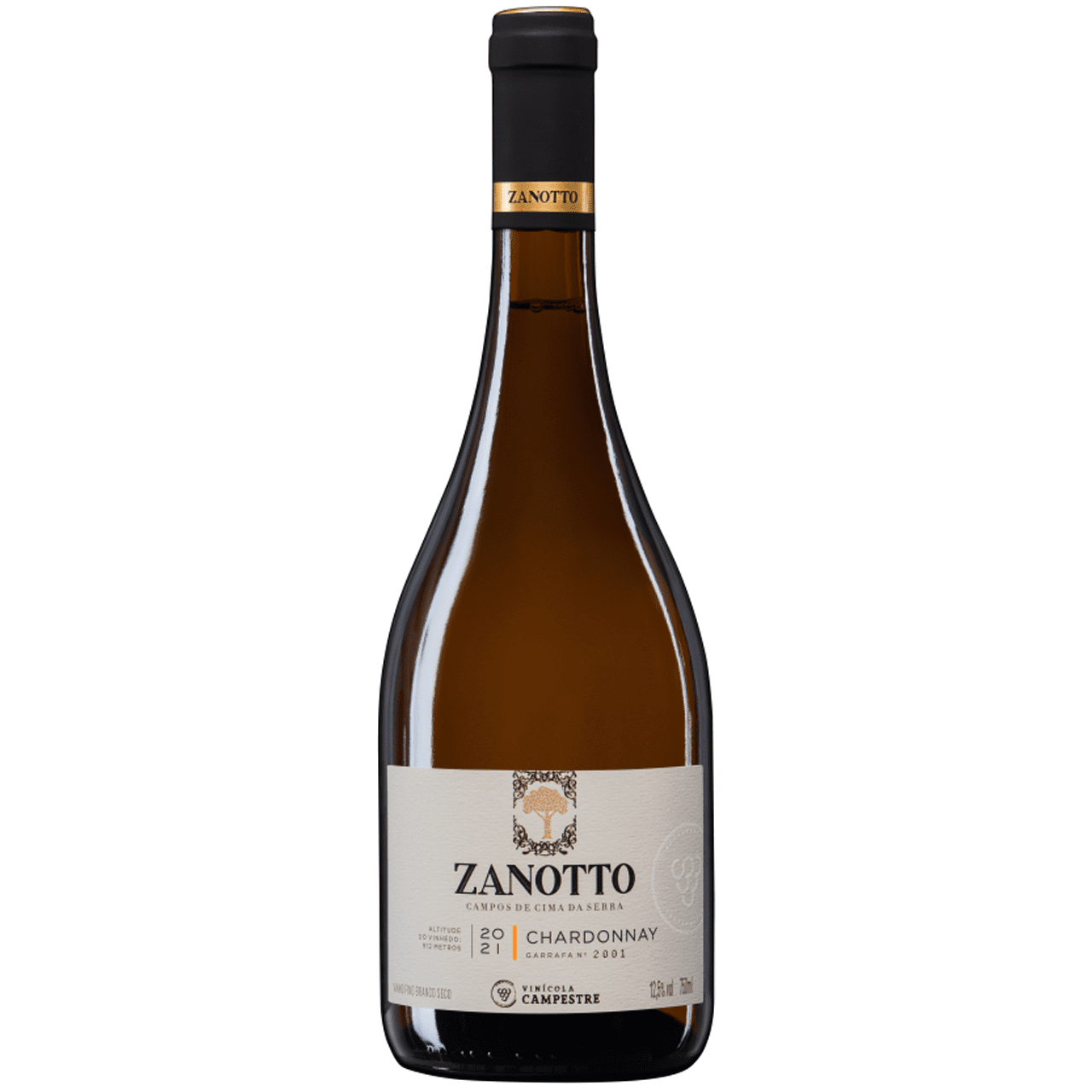 Vinho Zanotto Branco Seco Brasil Chardonnay 2022 750ml