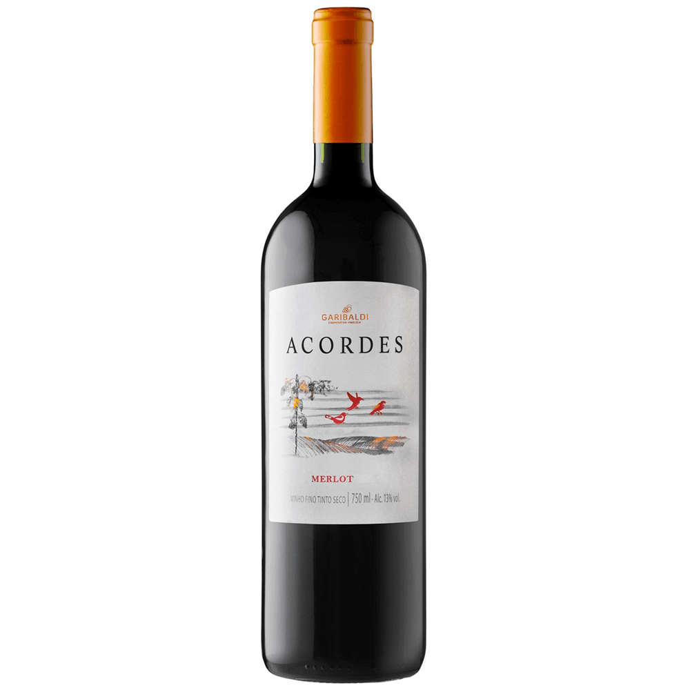 Vinho Garibaldi Tinto Seco Brasil Acordes Merlot 750ml