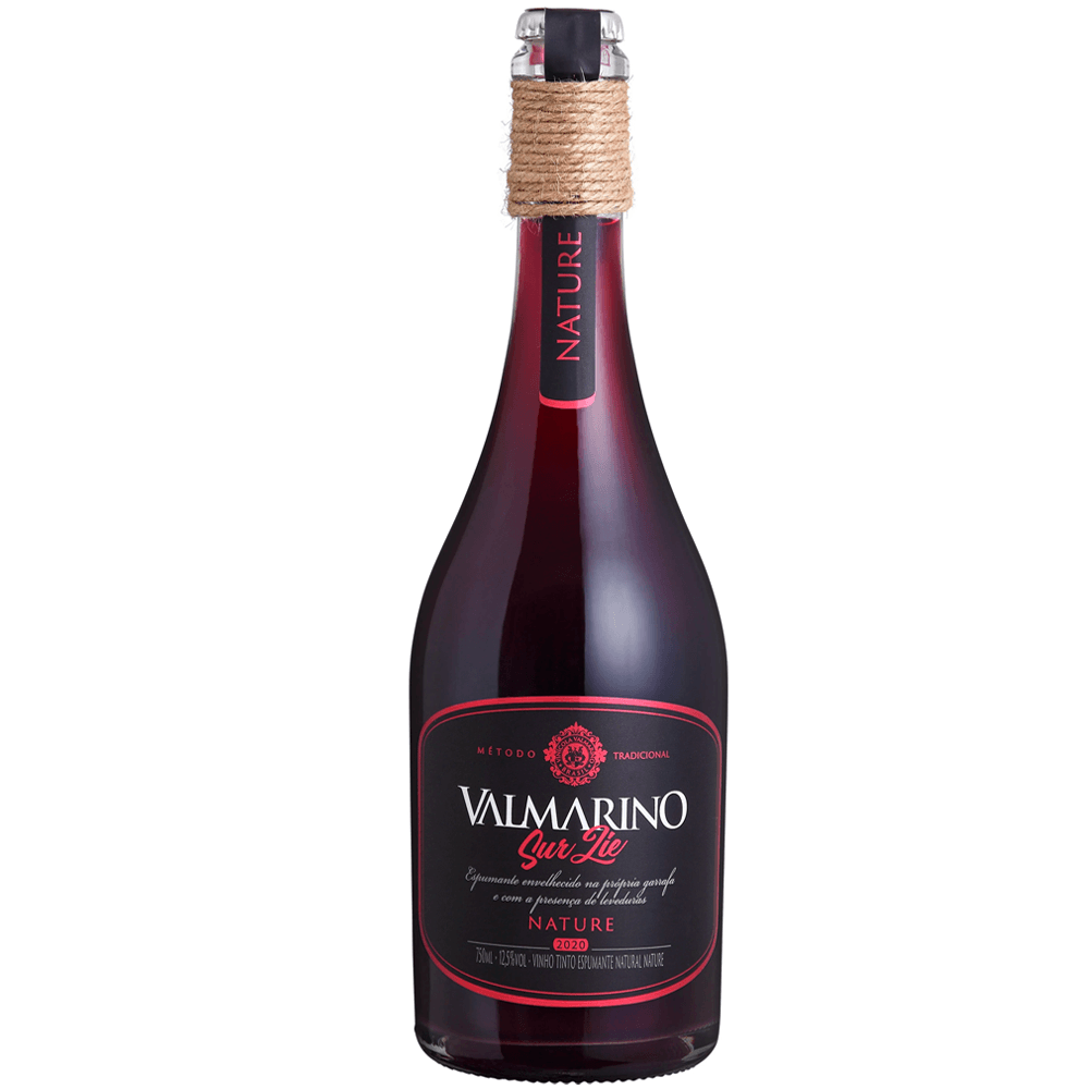 Espumante Valmarino Tinto Nature Brasil Sur Lie Pinot Noir, Sangiovese 750ml