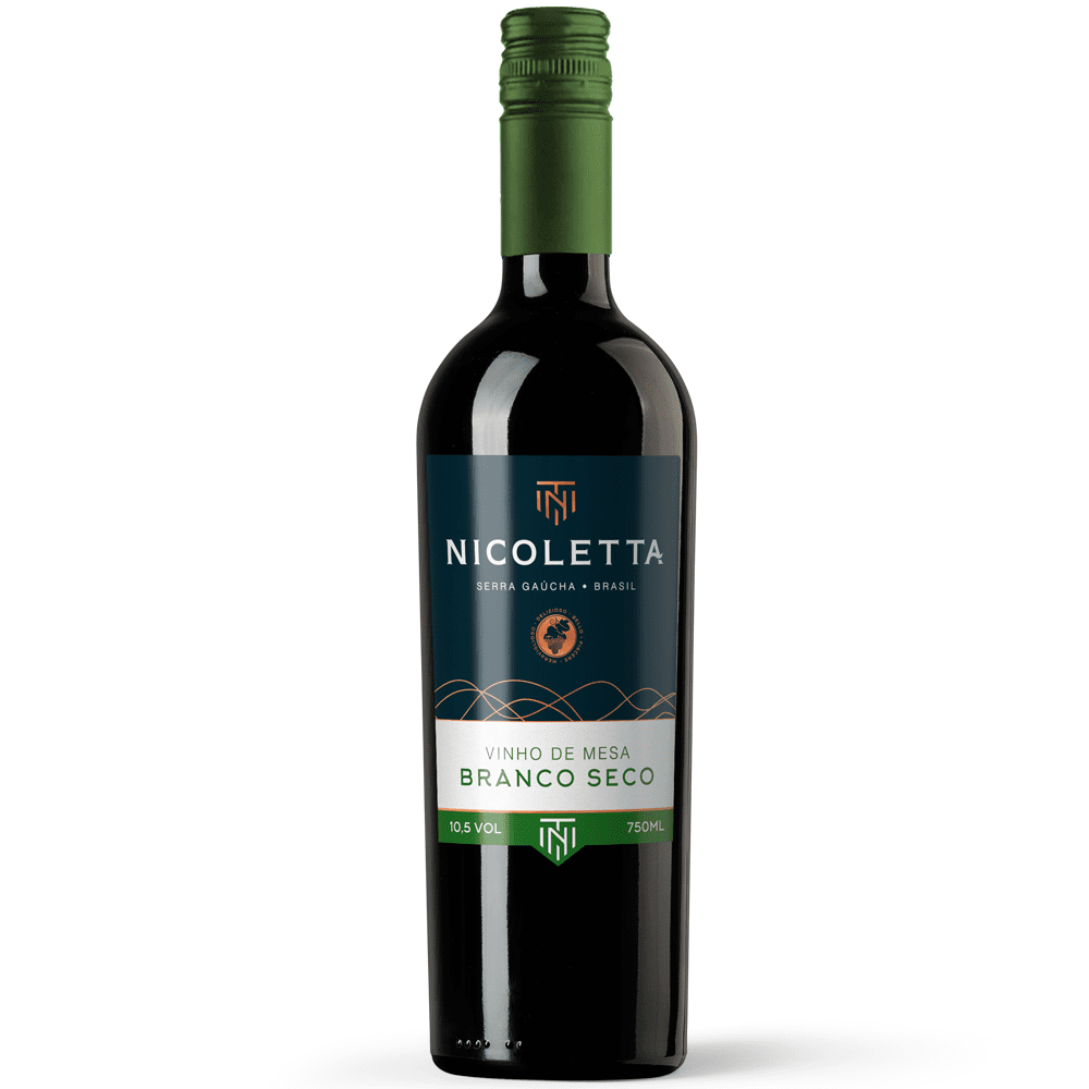 Vinho Nicoletta Branco Seco Brasil Niágara 750ml