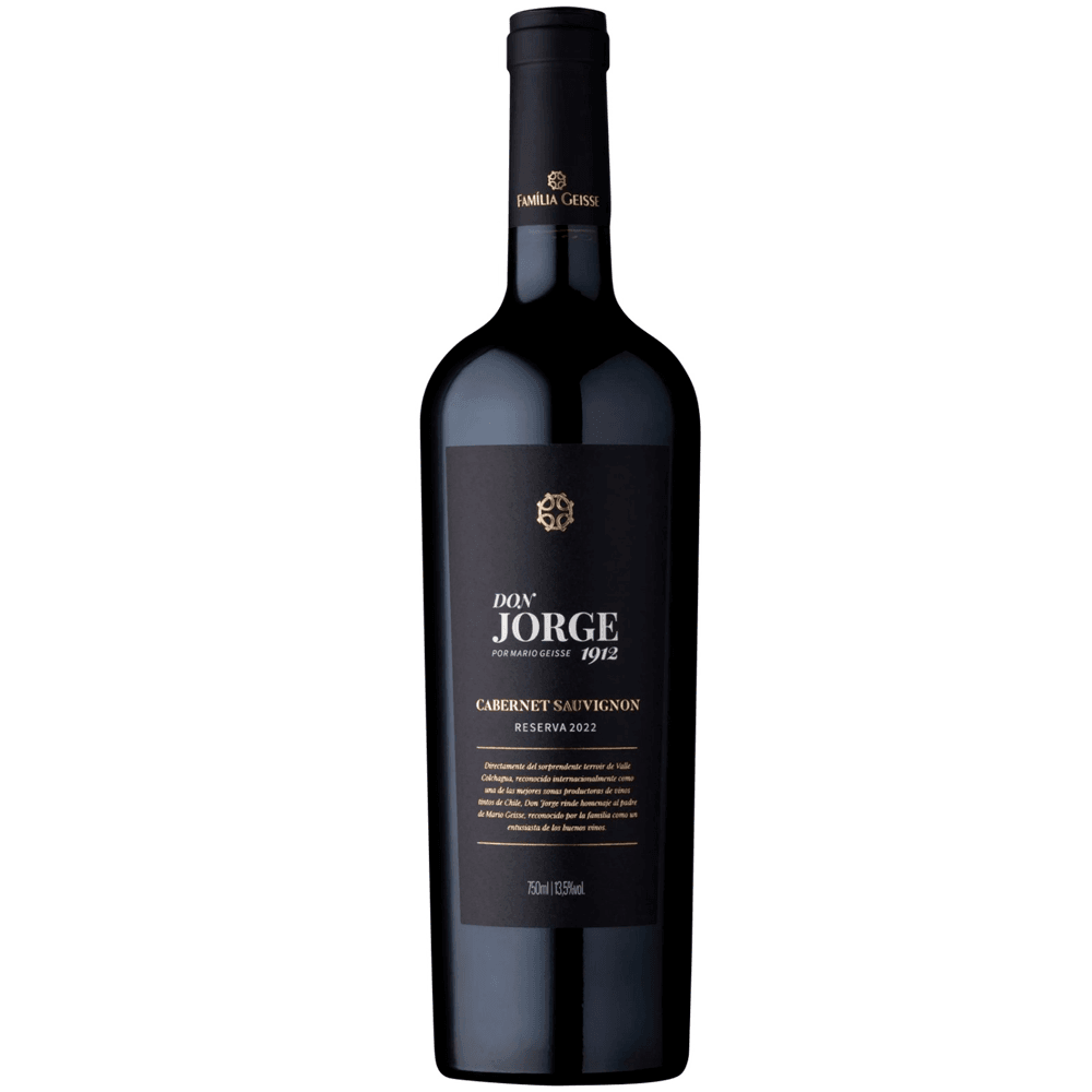 Vinho Vinícola Família Geisse Tinto Seco Brasil Don Jorge Reserva Cabernet Sauvignon, Carménère 750ml