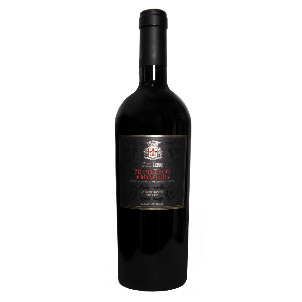 Vinho Dieci Terre Tinto Seco Itália Primitivo Di Manduria D.o.c Primitivo 750ml