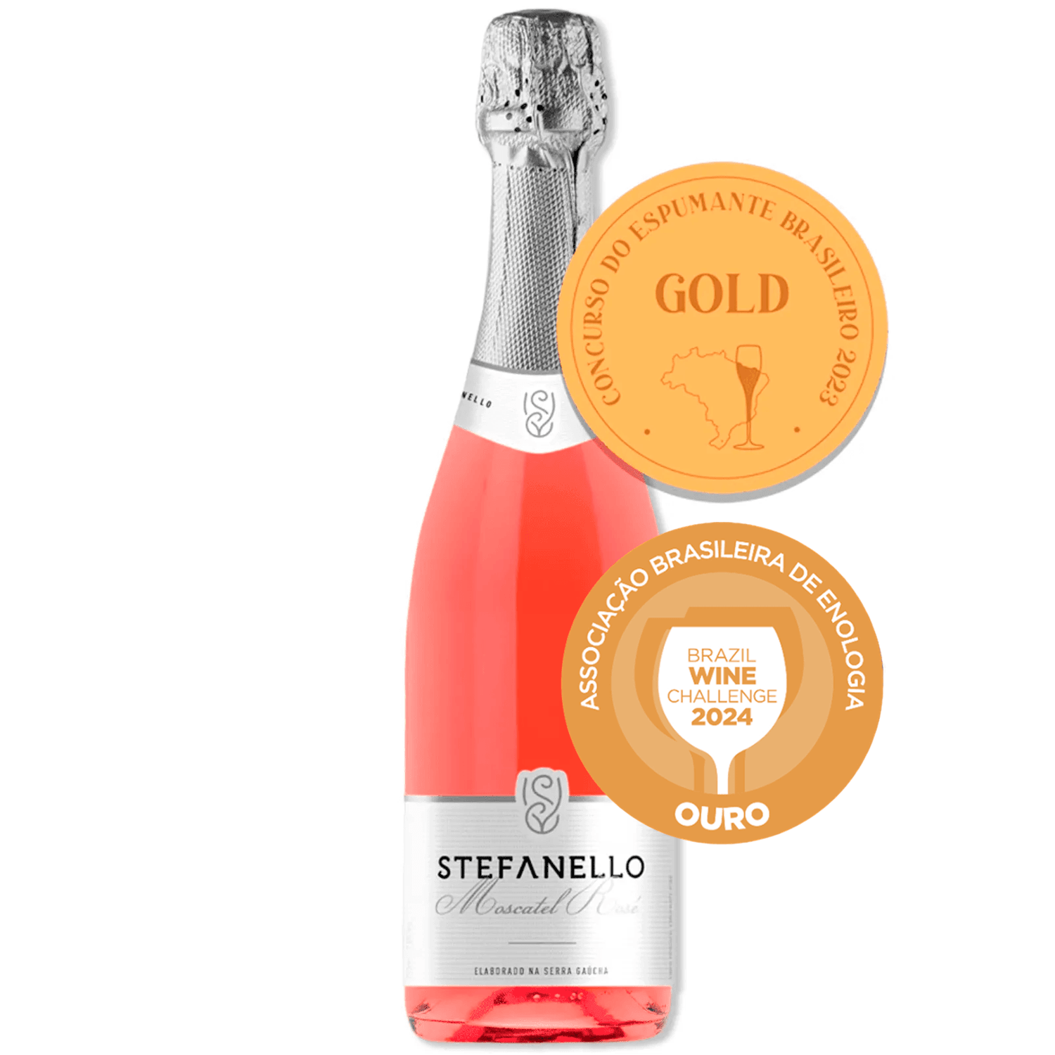 Espumante Stefanello Rosé Moscatel Brasil Moscato 750ml