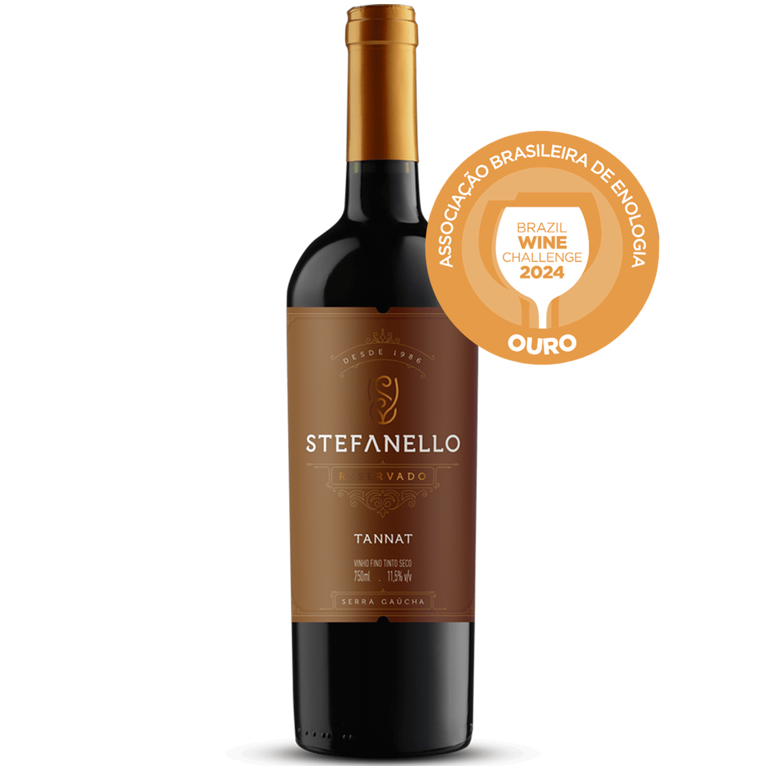 Vinho Stefanello Vinhos Tinto Seco Brasil Tannat 750ml