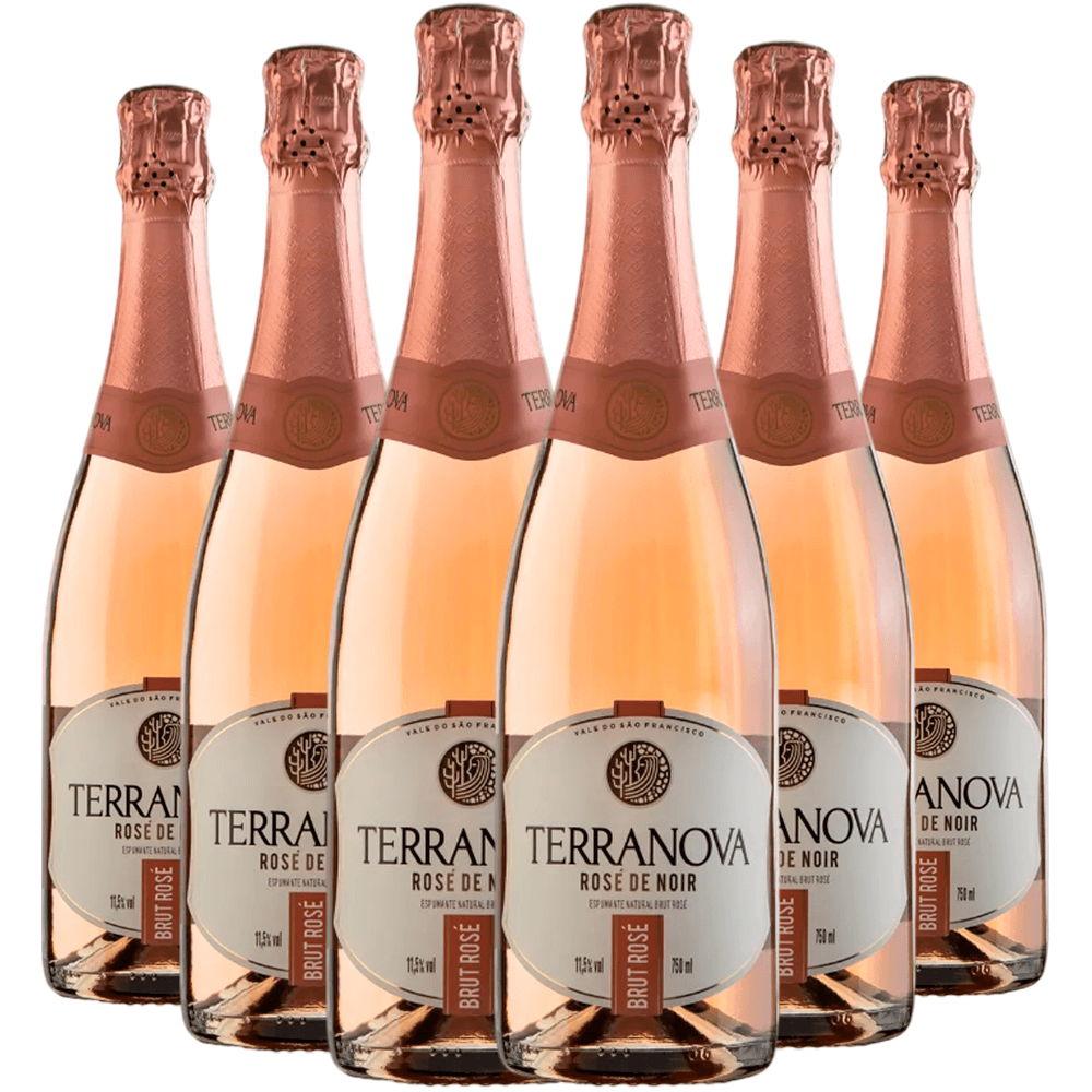 Pack 6 Espumante Terranova Brut Rosé 750ml | Werle | WerleComercial