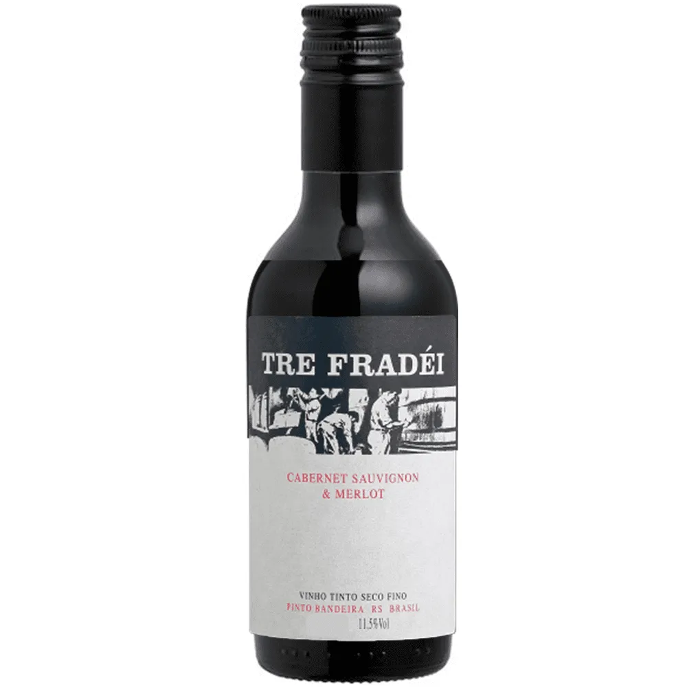 Vinho Valmarino Tinto Seco Brasil Tre Fradéi Cabernet Sauvignon, Merlot 375ml
