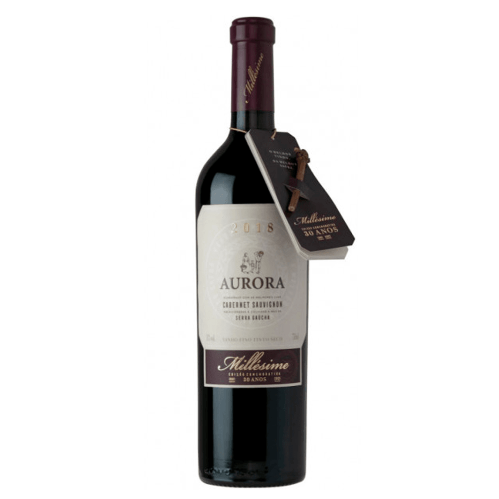 Vinho Vinícola Aurora Tinto Seco Brasil Millésime Magnum Cabernet Sauvignon 2018 1,5l