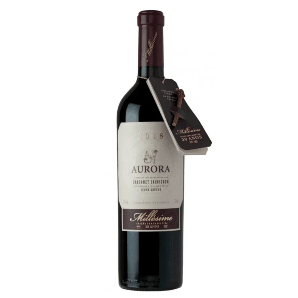 Vinho Vinícola Aurora Tinto Seco Brasil Millésime Magnum Cabernet Sauvignon 2018 1,5l