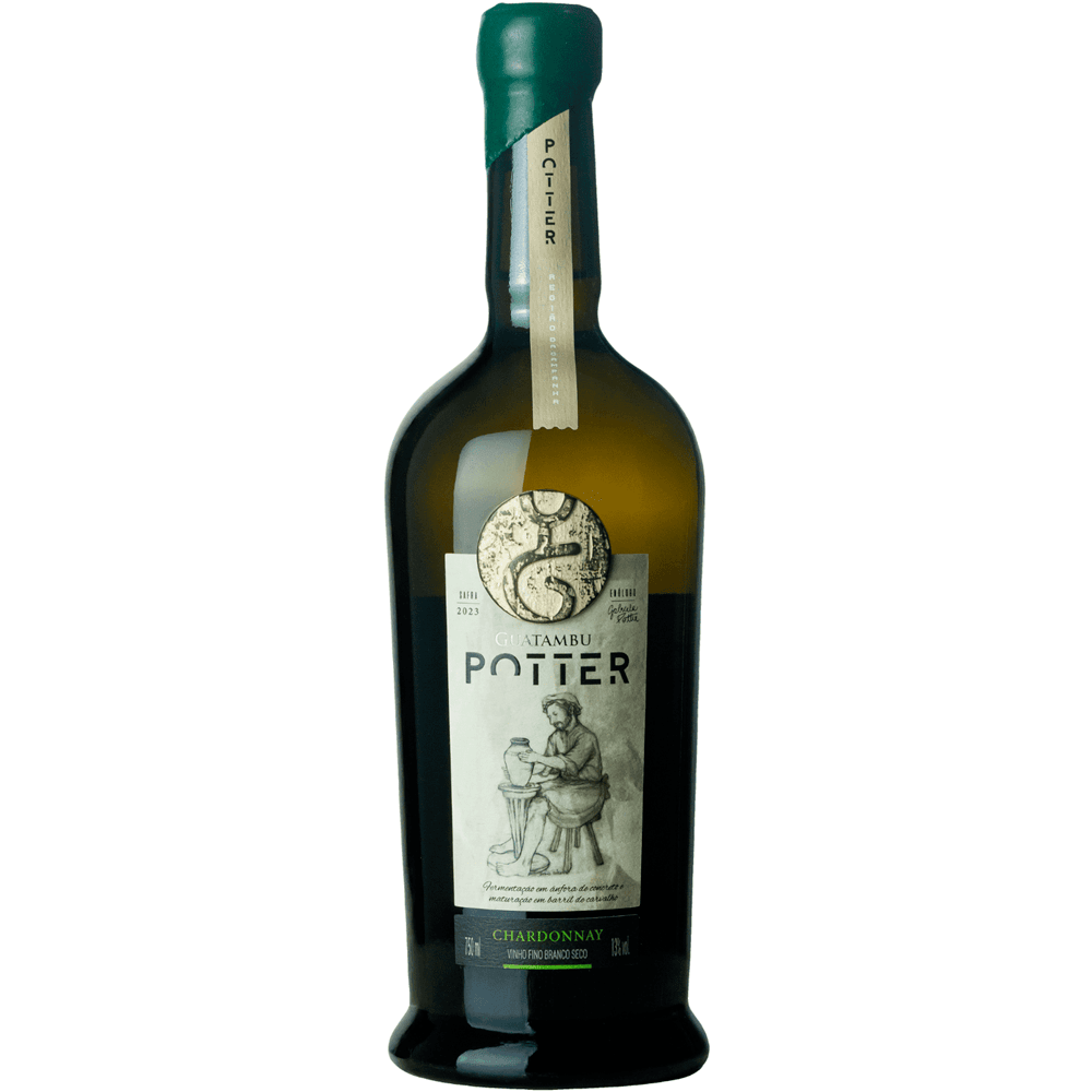 Vinho Vinícola Guatambu Branco Seco Brasil Potter Chardonnay 750ml