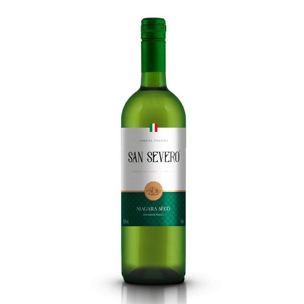Vinho San Severo Branco Seco Brasil Niágara, Uvas Americanas 750ml
