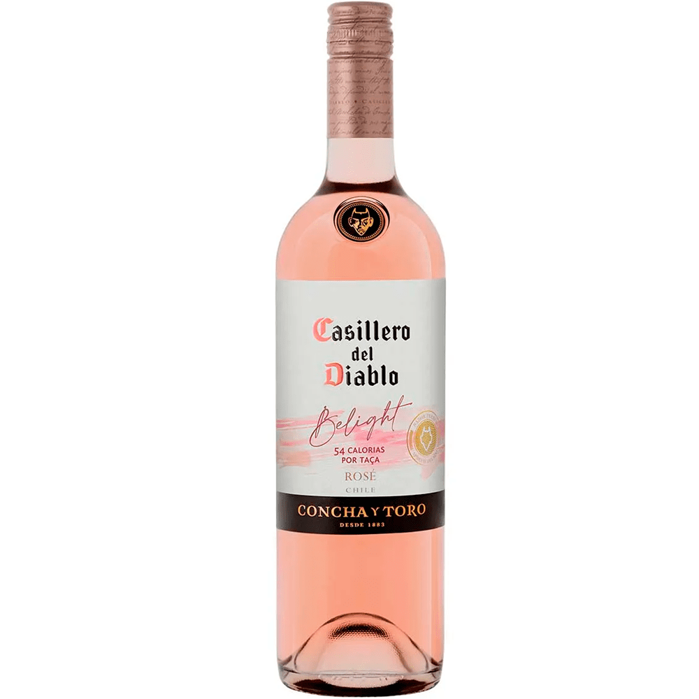 Vinho Casillero Del Diablo Rosé Meio Seco Chile Belight Blend 2022 750ml
