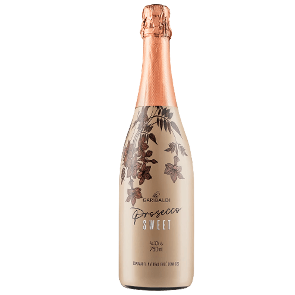 Espumante Garibaldi Rosé Demi Sec Brasil Prosecco Sweet Glera, Pinot Noir 750ml