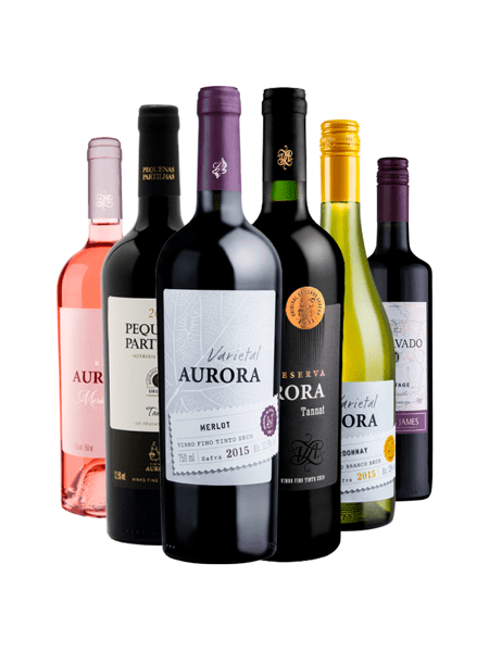 Kit Seleção de Vinhos Aurora 6x750ml