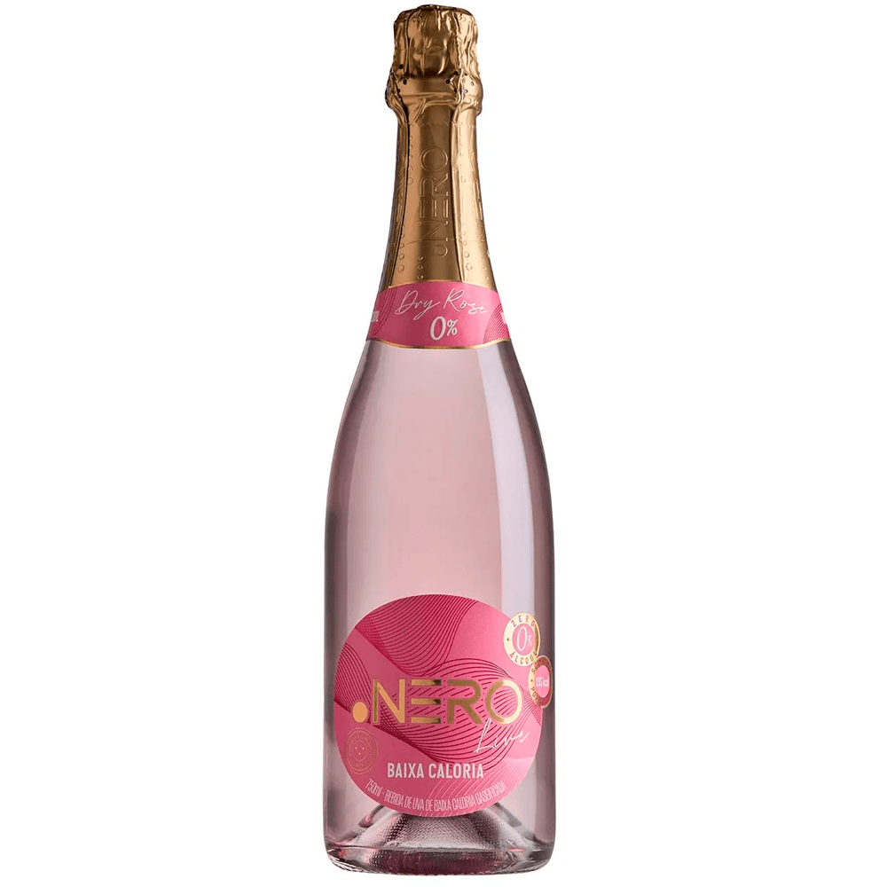 Espumante Ponto Nero Rosé Brut Brasil Live Sem Álcool Blend 750ml