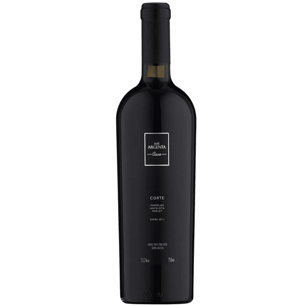 Vinho Luiz Argenta Tinto Seco Brasil Cave Ancellotta, Marselan, Merlot 2017 750ml